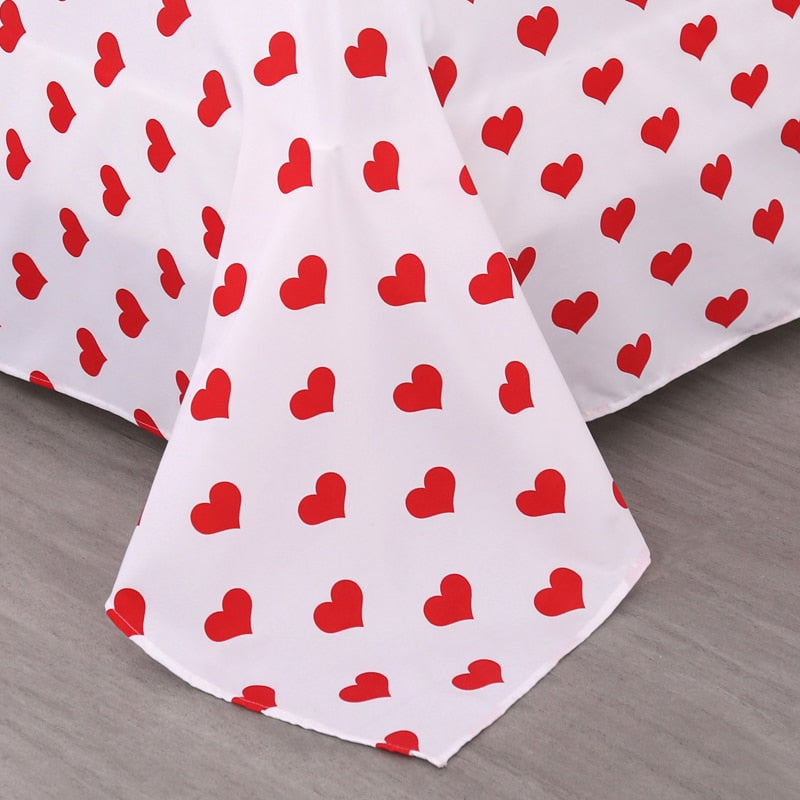 Draps de lit à la fraise