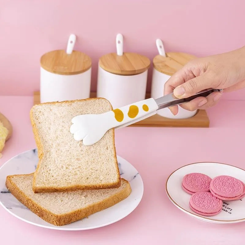 Pinces de cuisine en forme de patte de chat