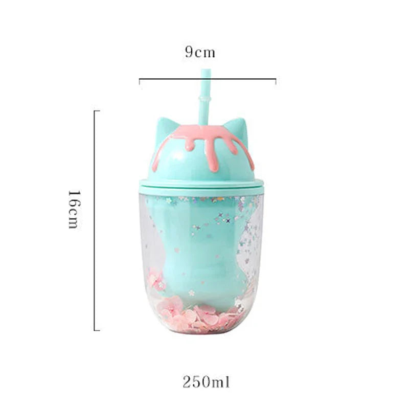 Botella de gatos de helado
