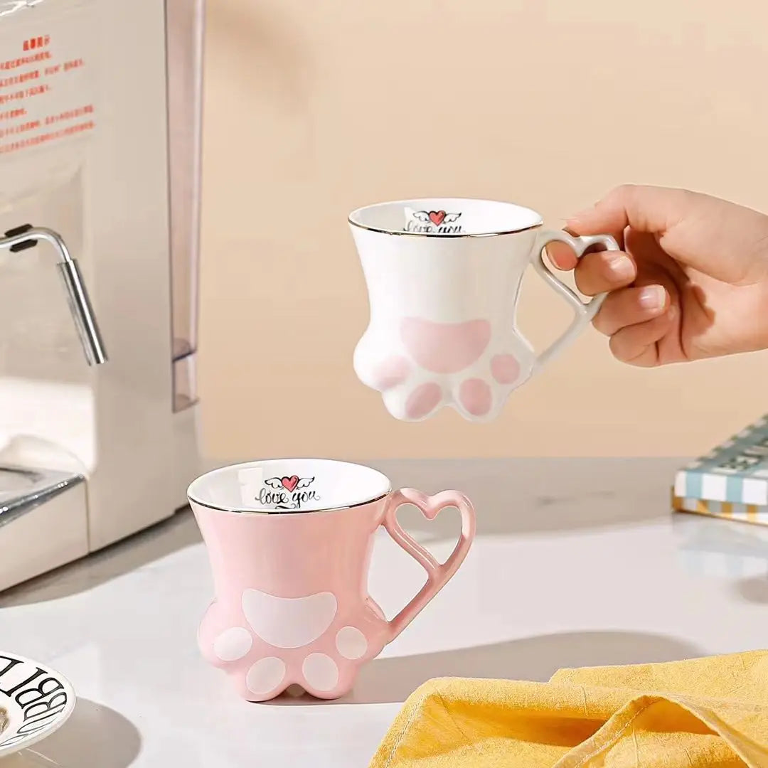 Tasses Kawaii en forme de pattes de chat