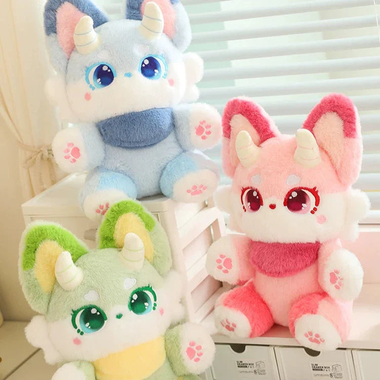 Peluches Renard Fantaisie Pastel