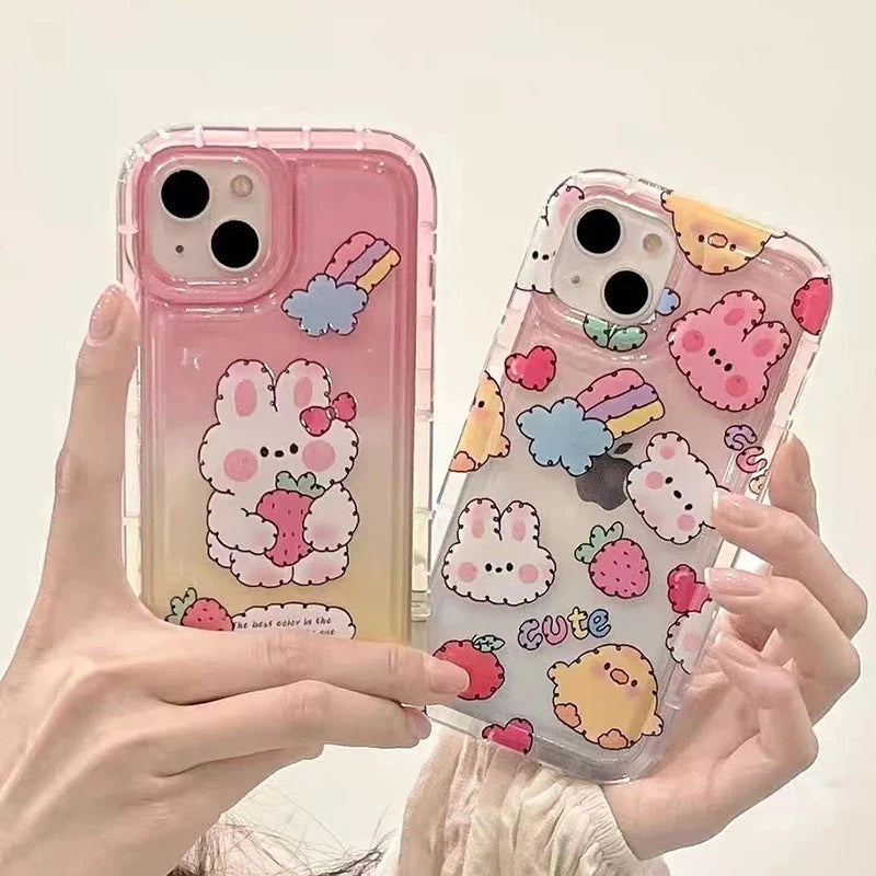 Coque Samsung Kawaii Strawberry Bunny