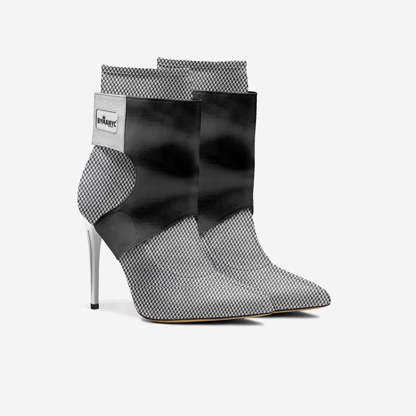 Limited Edition Vegan Stiletto Boots Futurista Onyx