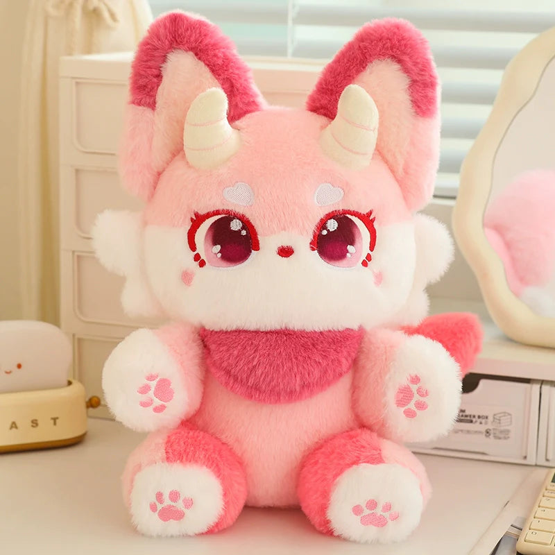Peluches Renard Fantaisie Pastel