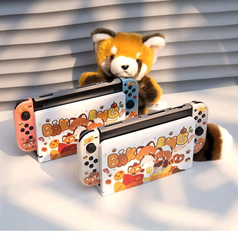 Étui Nintendo Switch Pandas roux