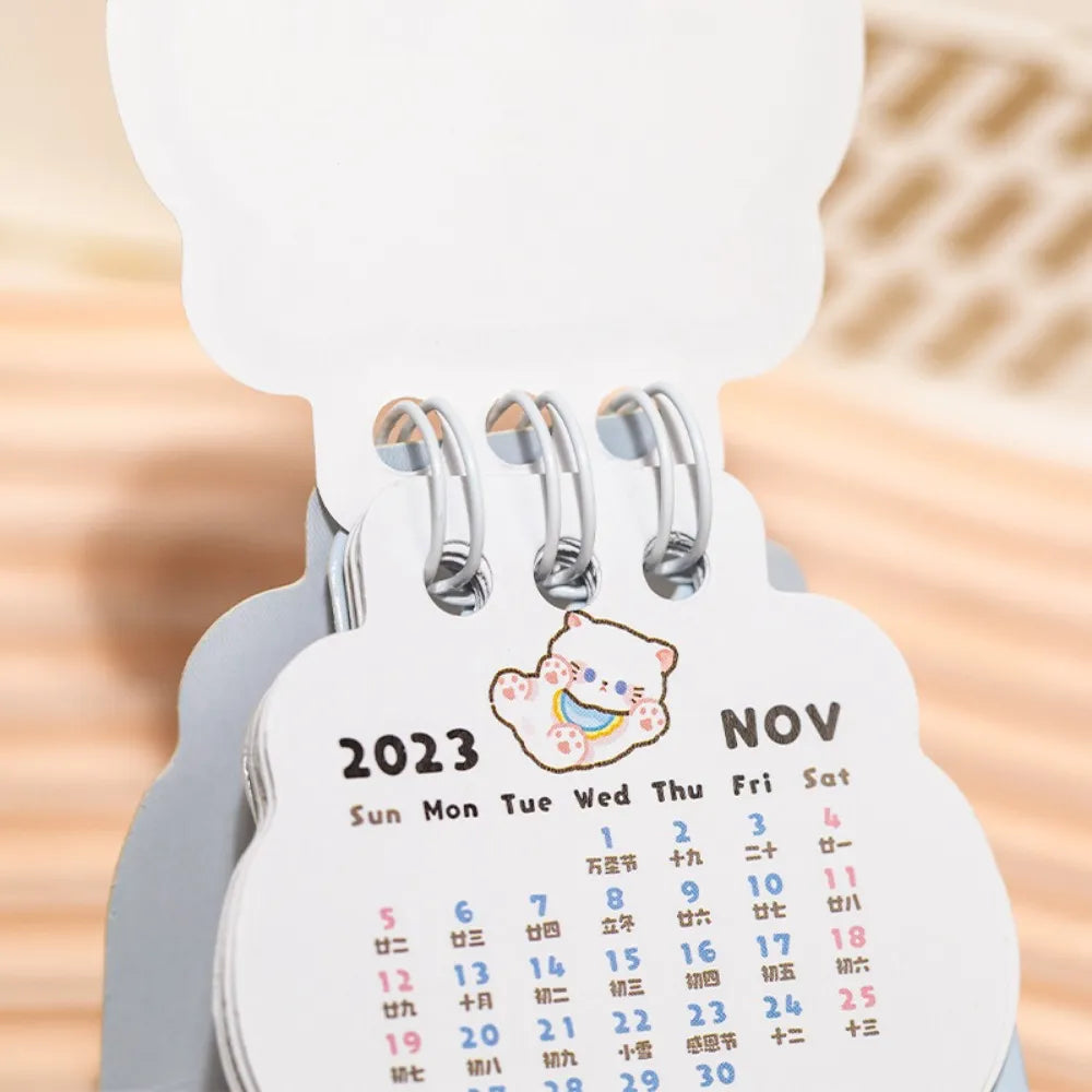 Calendrier de bureau pour chats 2024