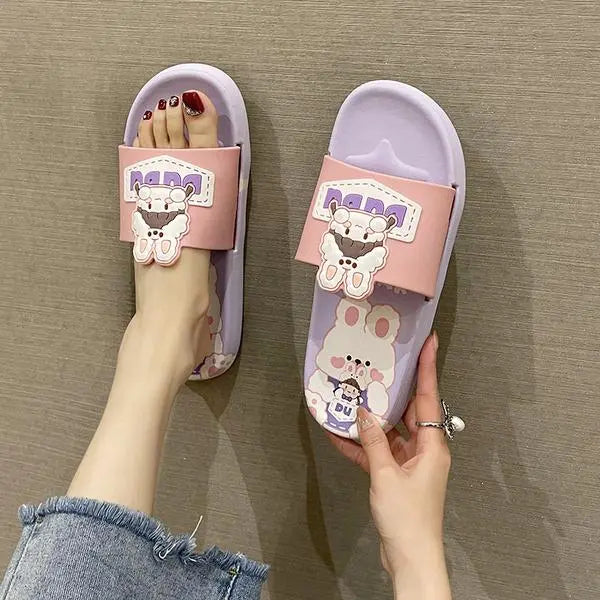 Chaussons ours en peluche