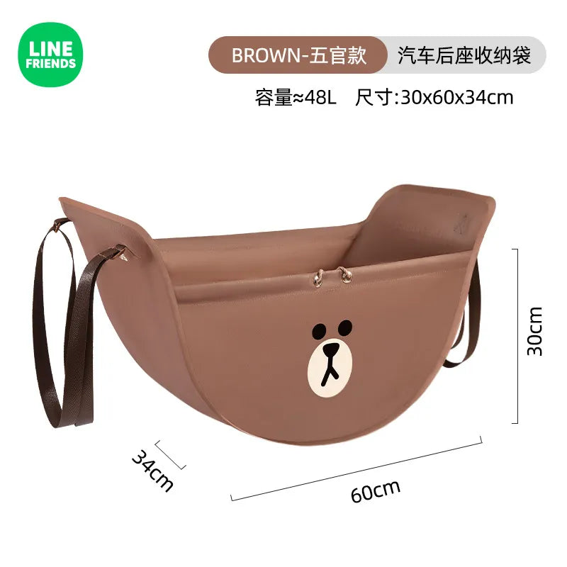 Sac de rangement pour siège auto Brown Bear