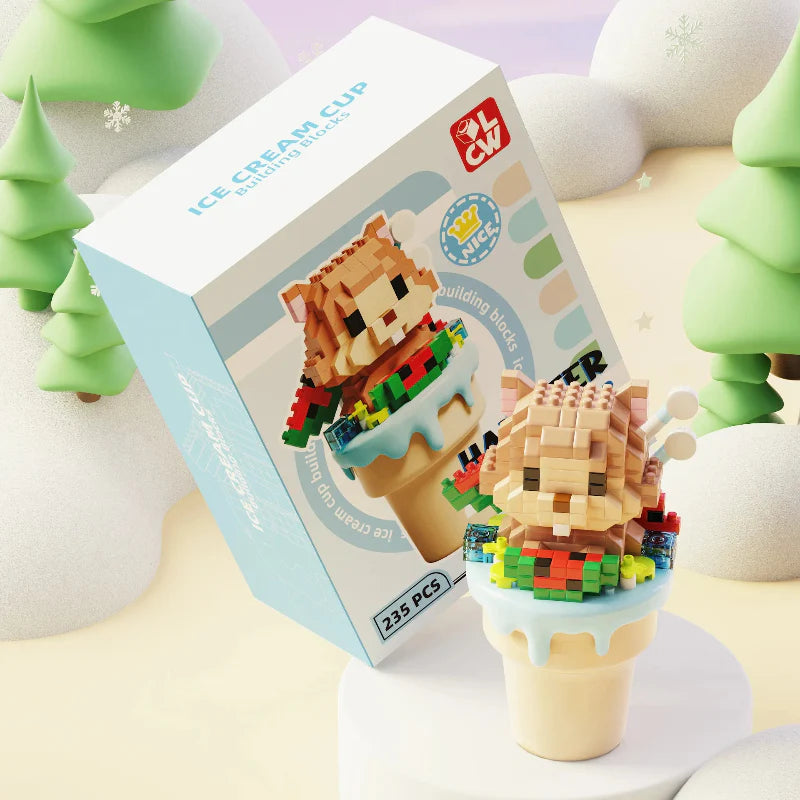 Kawaii Ice Cream Animals Building Blocks