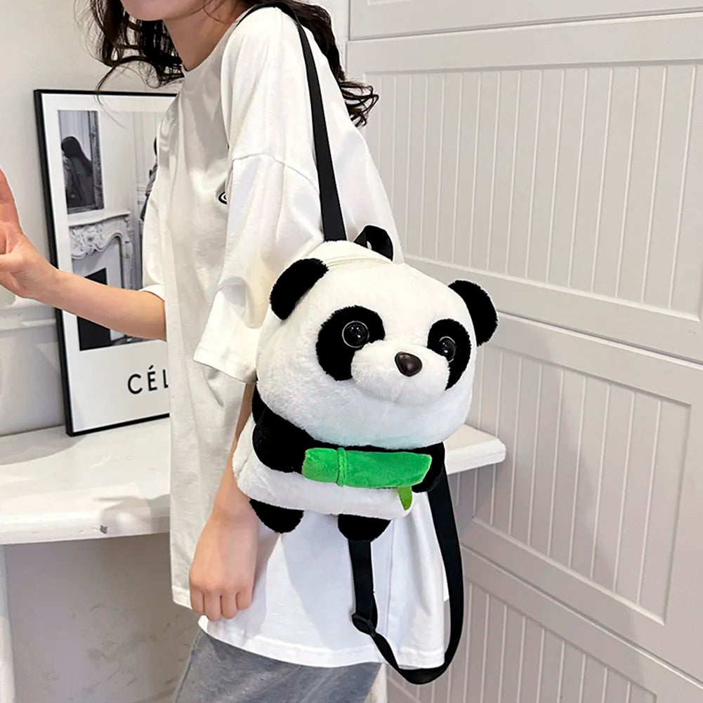 Petit sac à dos panda en peluche