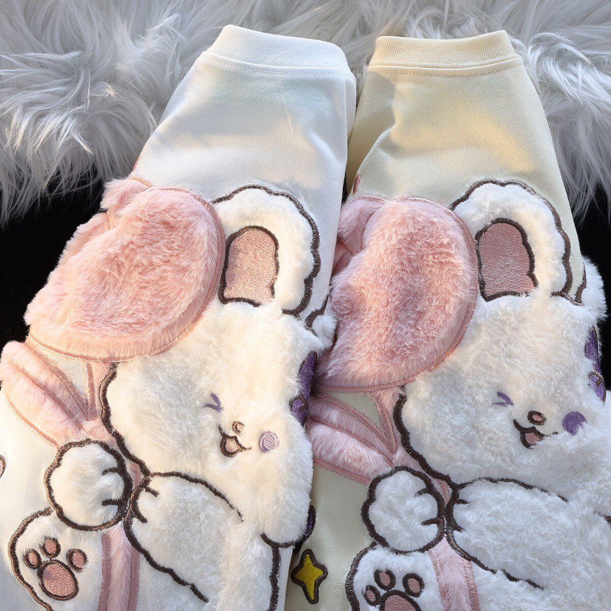 T-shirt lapin tulipe moelleux