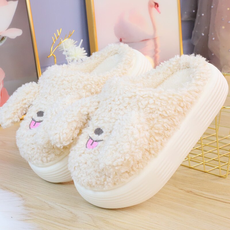 Chaussons pour chiots à talons épais