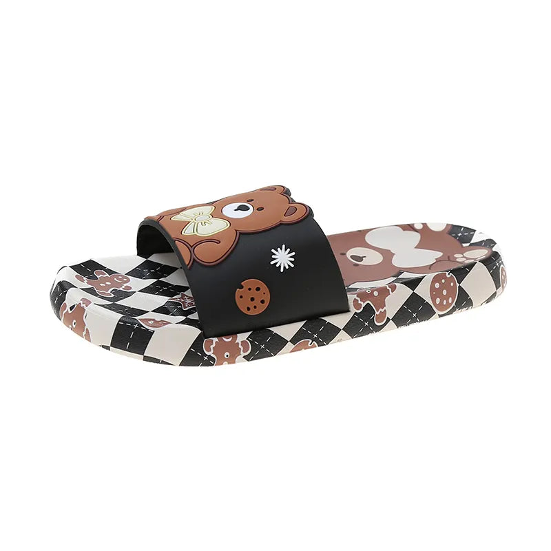 Chaussons ours en peluche