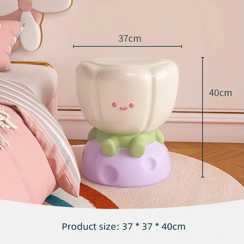 Table d'appoint en forme de tulipe Kawaii