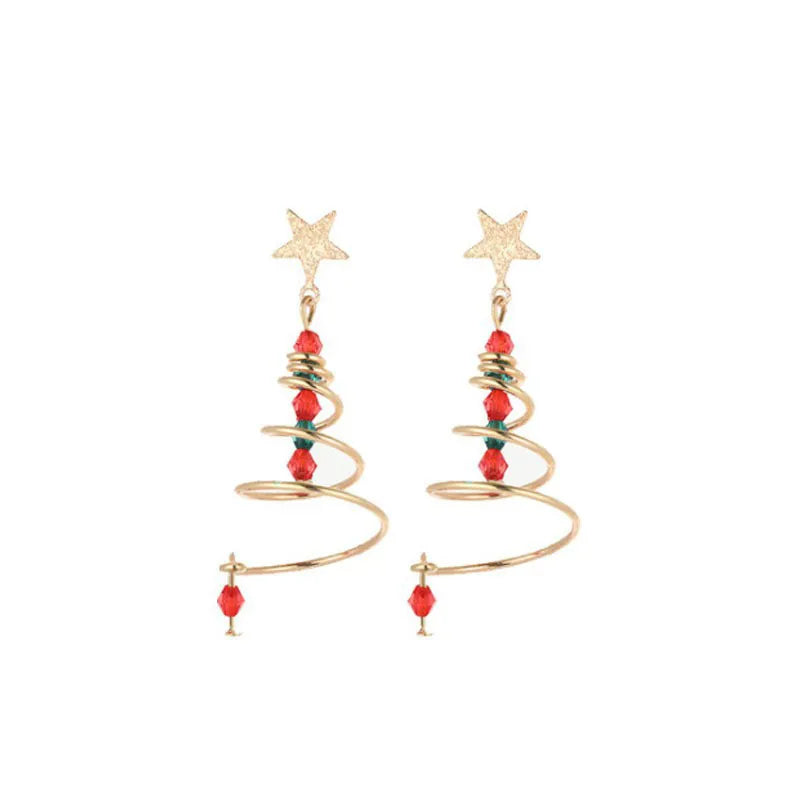Boucles d'oreilles pendantes de Noël