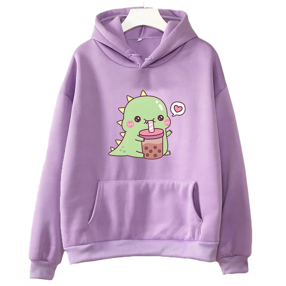 Rexy Loves Boba Tea Hoodie
