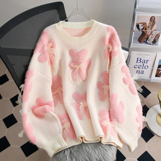 Pull Ours et Nœuds Roses