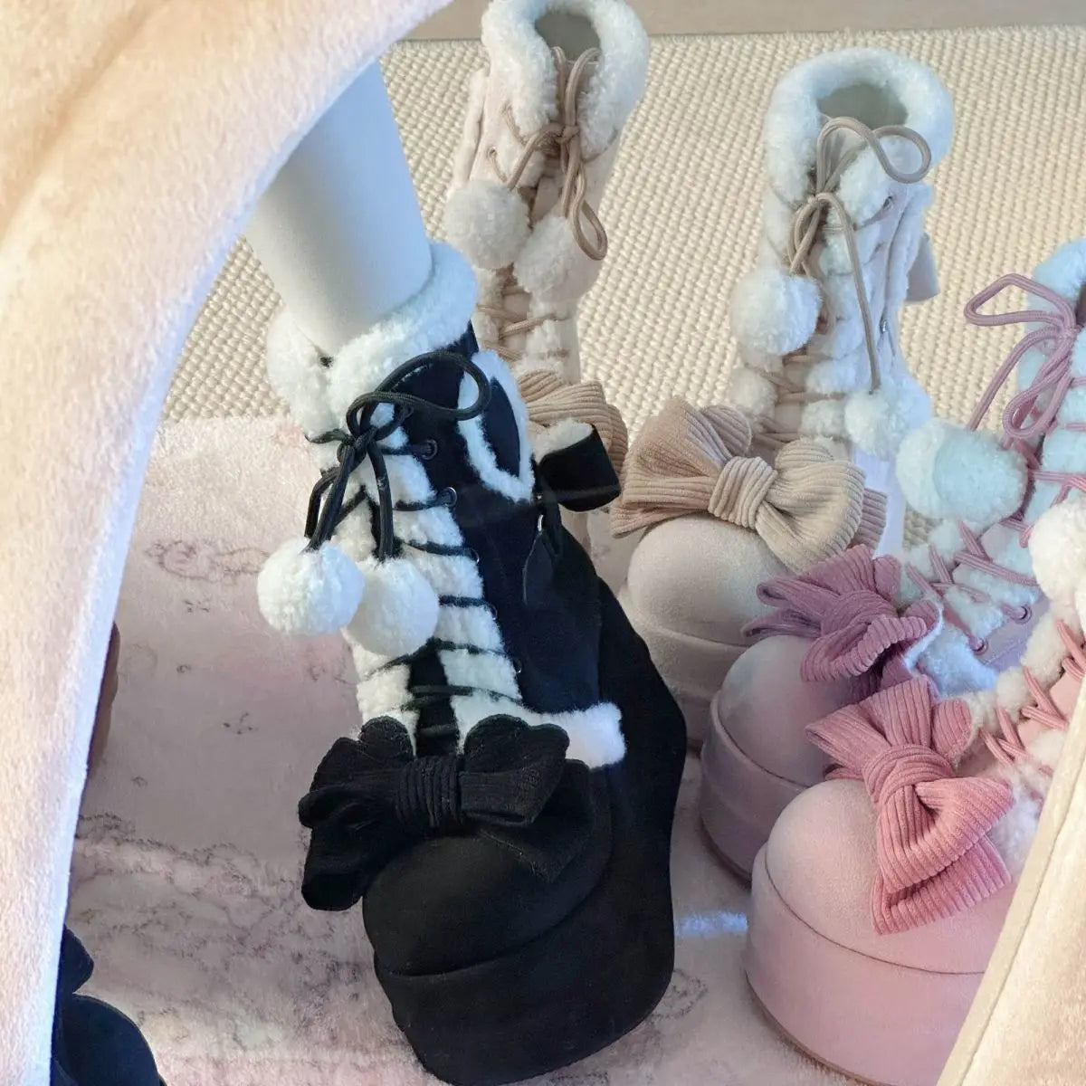 Bottes d'hiver Sweet Lolita Heart