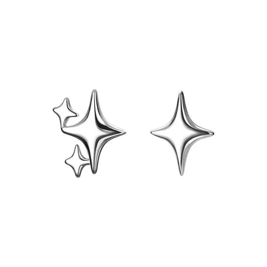 Boucles d'oreilles à tige en forme d'étoile