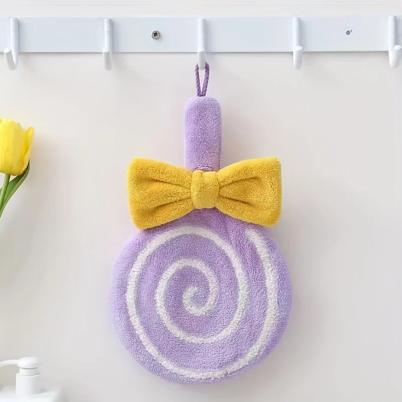 Serviettes à main mignonnes en forme de sucette