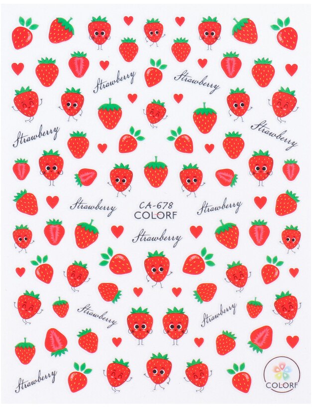 Décalcomanies Nail Art Fruits