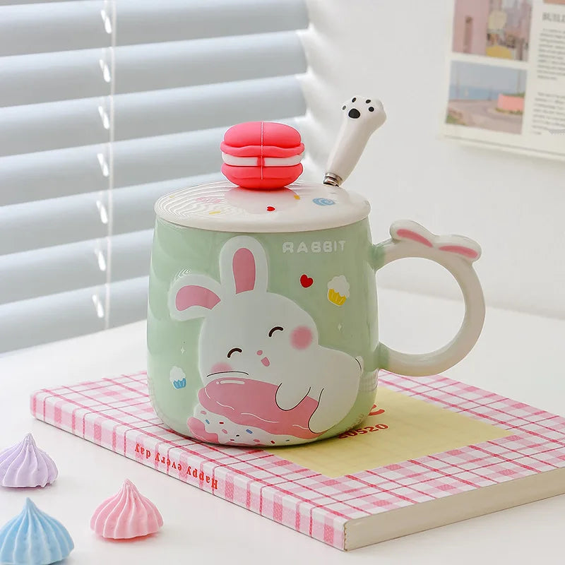 Tasses en forme de lapin macaron