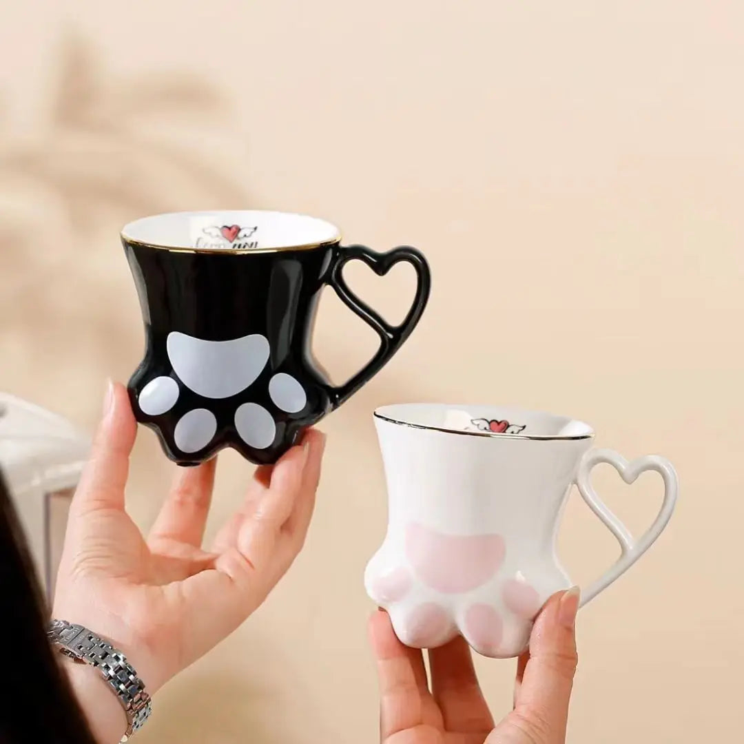Tasses Kawaii en forme de pattes de chat