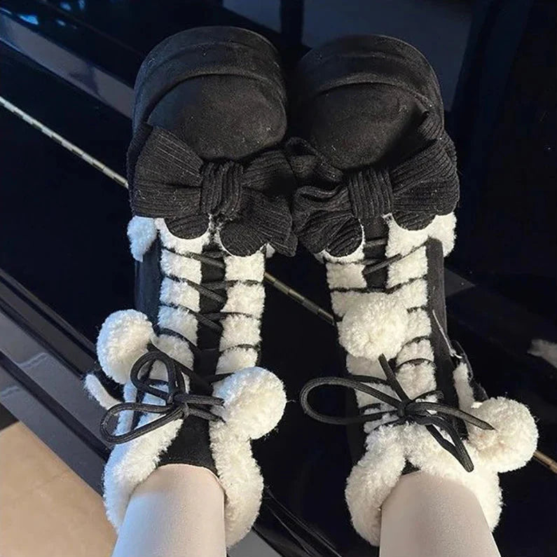 Bottes d'hiver Sweet Lolita Heart