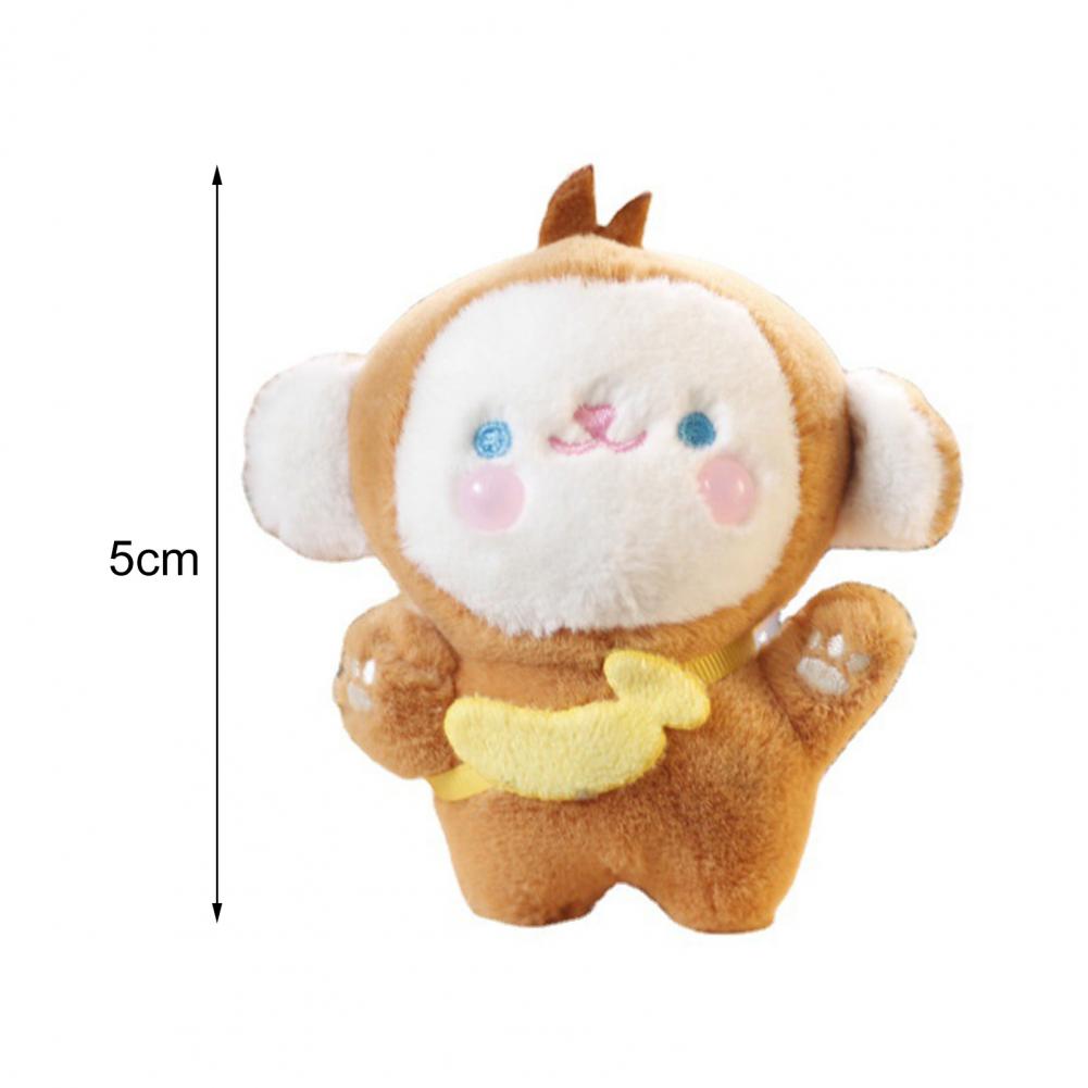 Llavero de mono de peluche