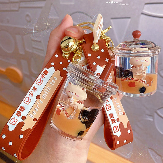 Porte-clés Boba Tea Bear