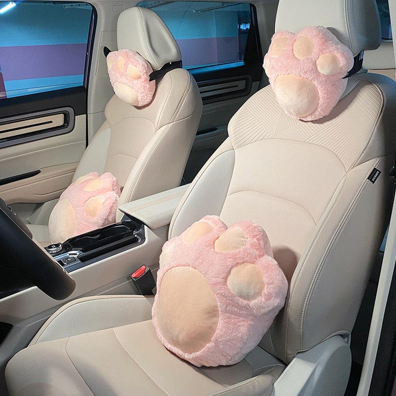 Ensemble de housses de siège auto à motif de pattes de chat