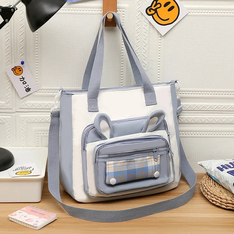 Sac fourre-tout à bandoulière avec oreilles de lapin