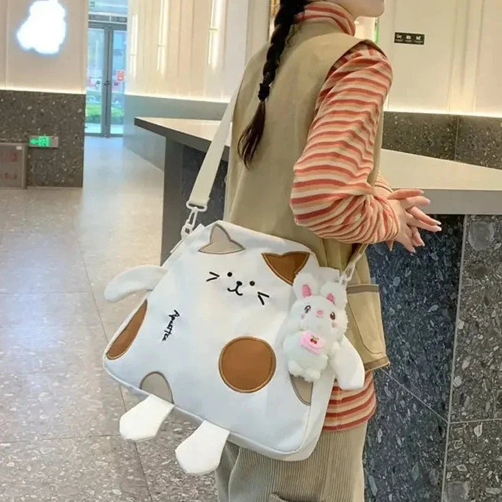 Sac messager en forme de chat