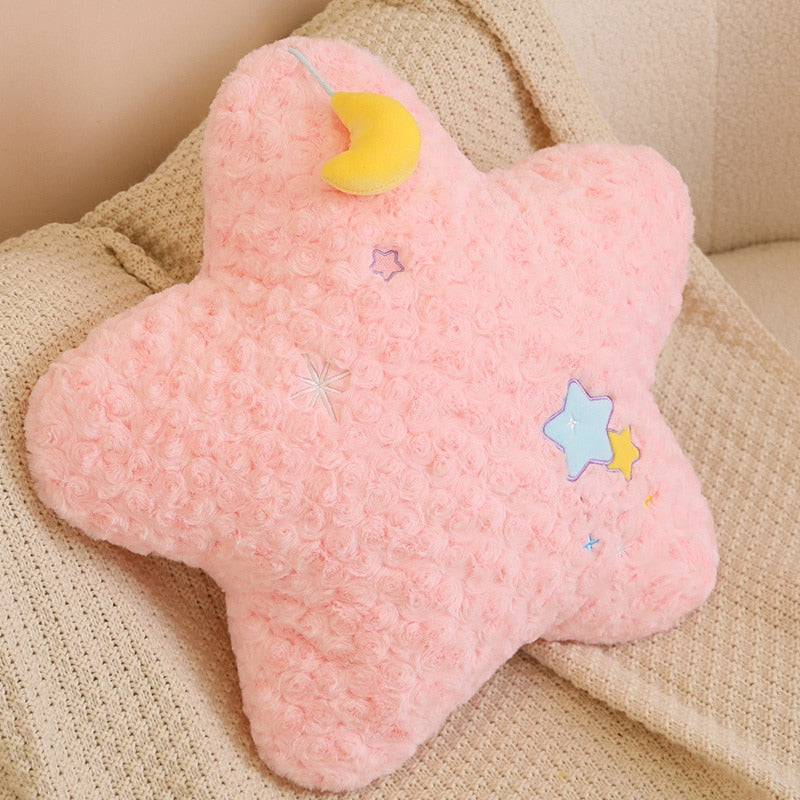 Oreillers en peluche Lune et Étoile