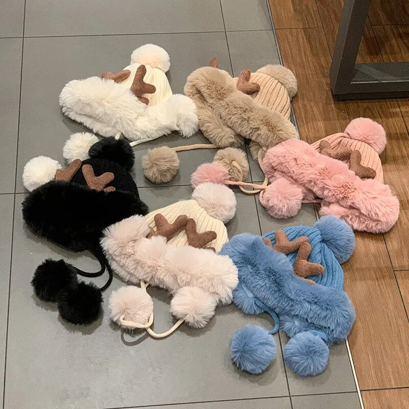 Bonnet d'hiver renne