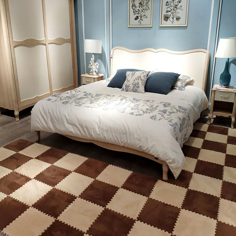 Dalles de moquette en peluche