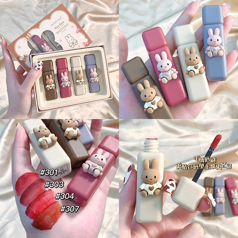 Coffret de brillants à lèvres mats Bunny