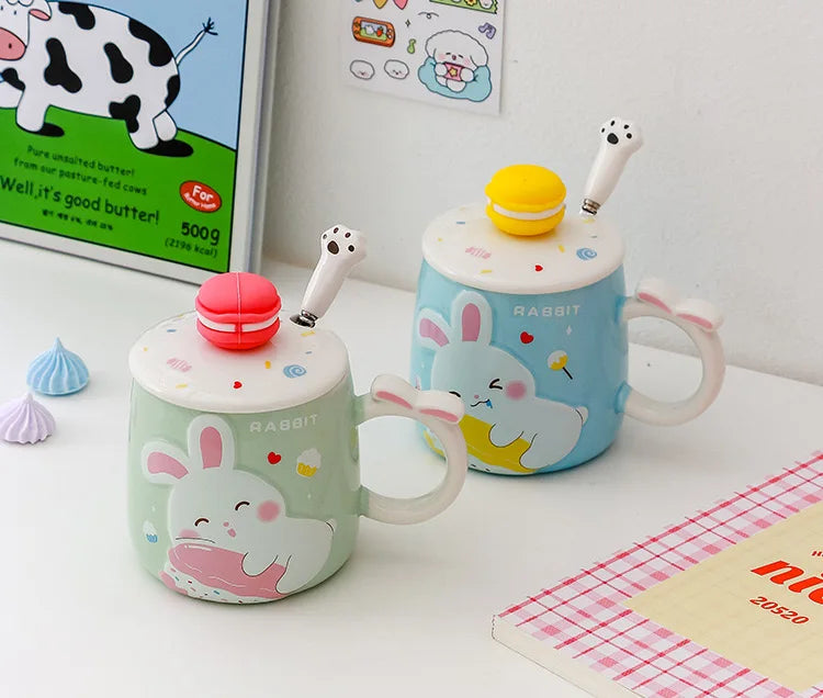 Tasses en forme de lapin macaron