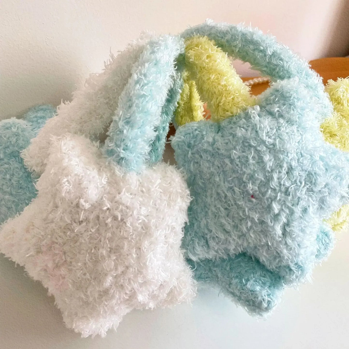 Cache-oreilles en peluche Kawaii en forme d'étoile
