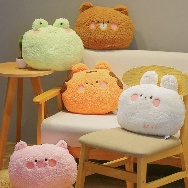 Coussins en peluche animaux mignons