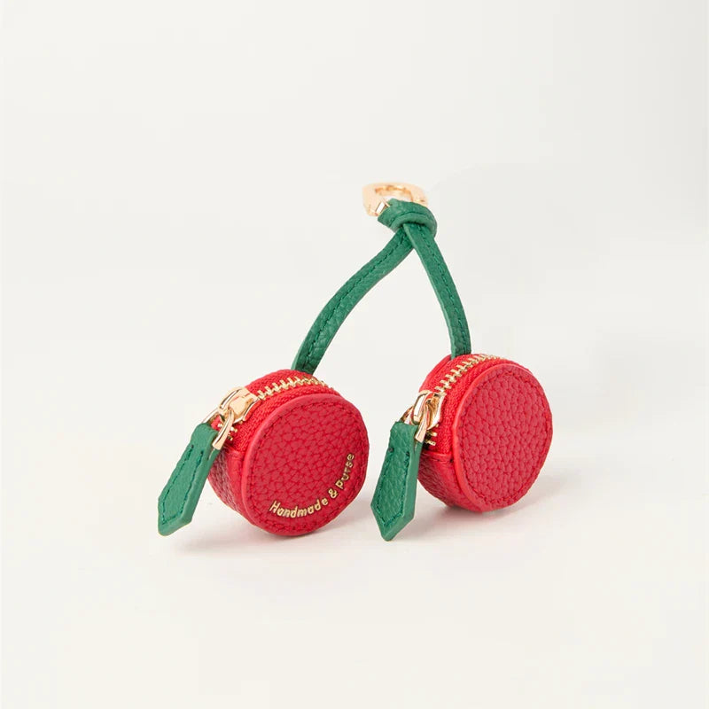 Cute Cherries Coin Purse Key Chain