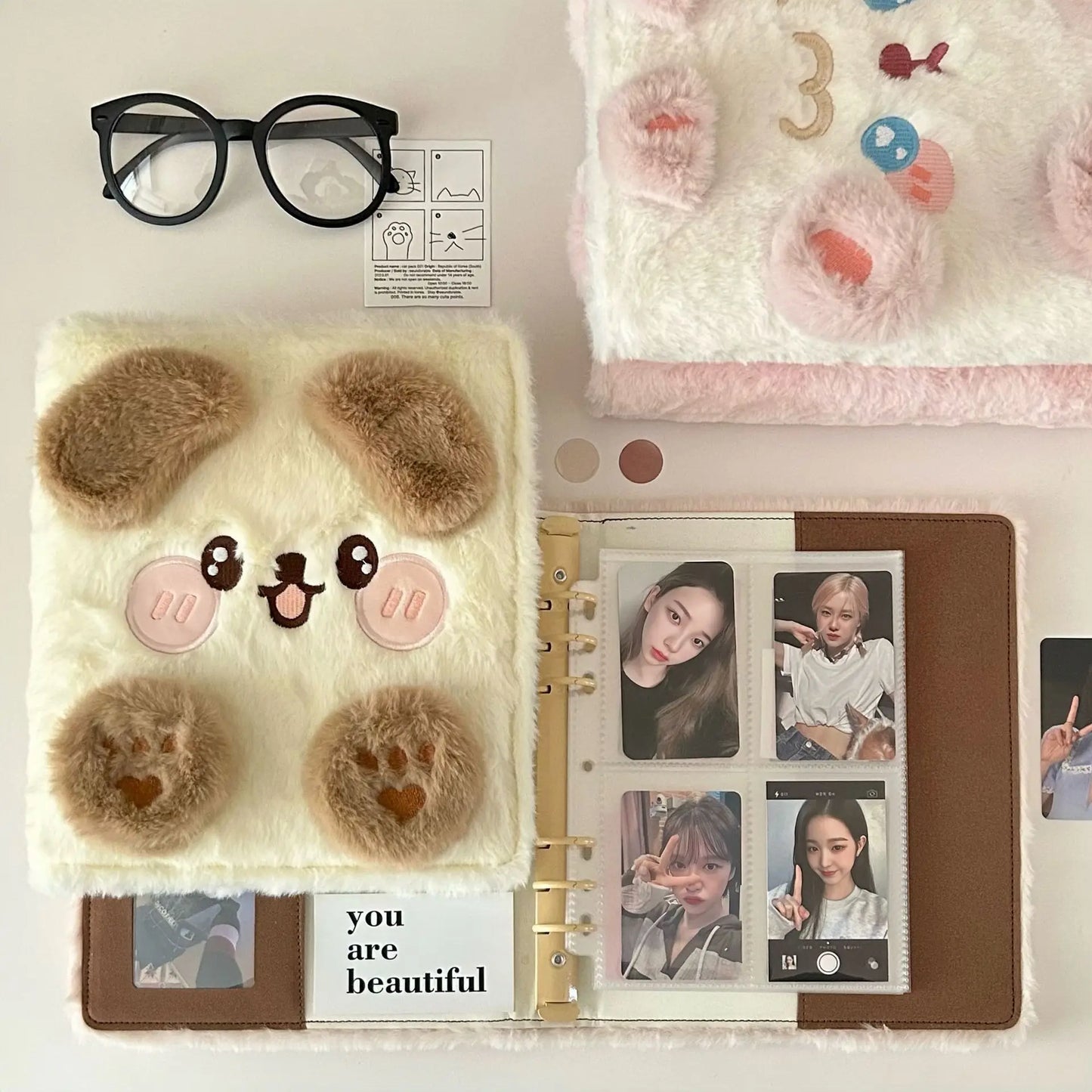 Carpetas de tarjetas fotográficas Kawaii Kpop