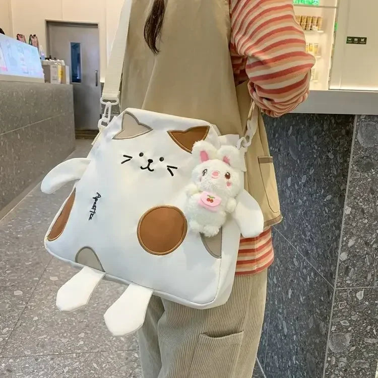 Sac messager en forme de chat
