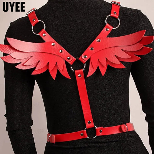 Harnais en cuir Angel Wings