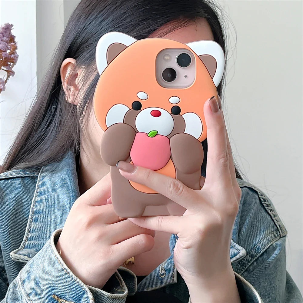 Coques pour iPhone Panda roux et raton laveur