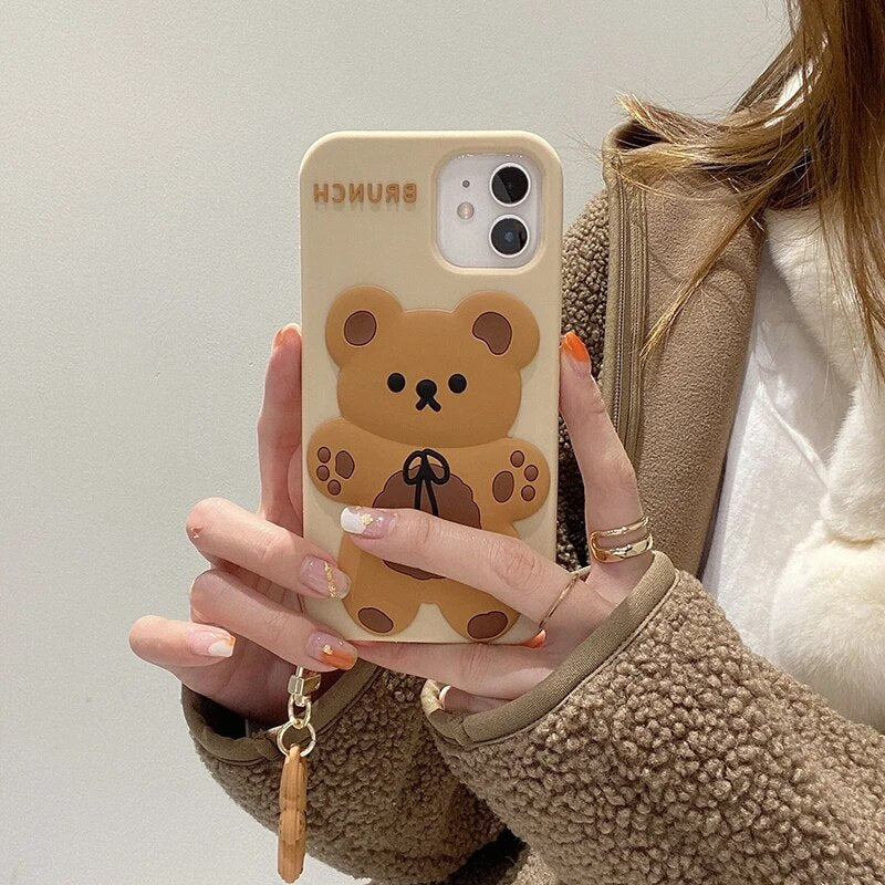 Coque iPhone Ours en Peluche