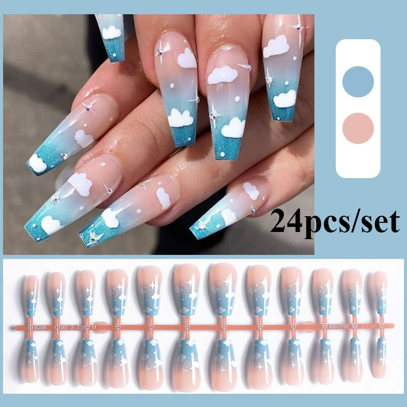 Nuages Press On Nails