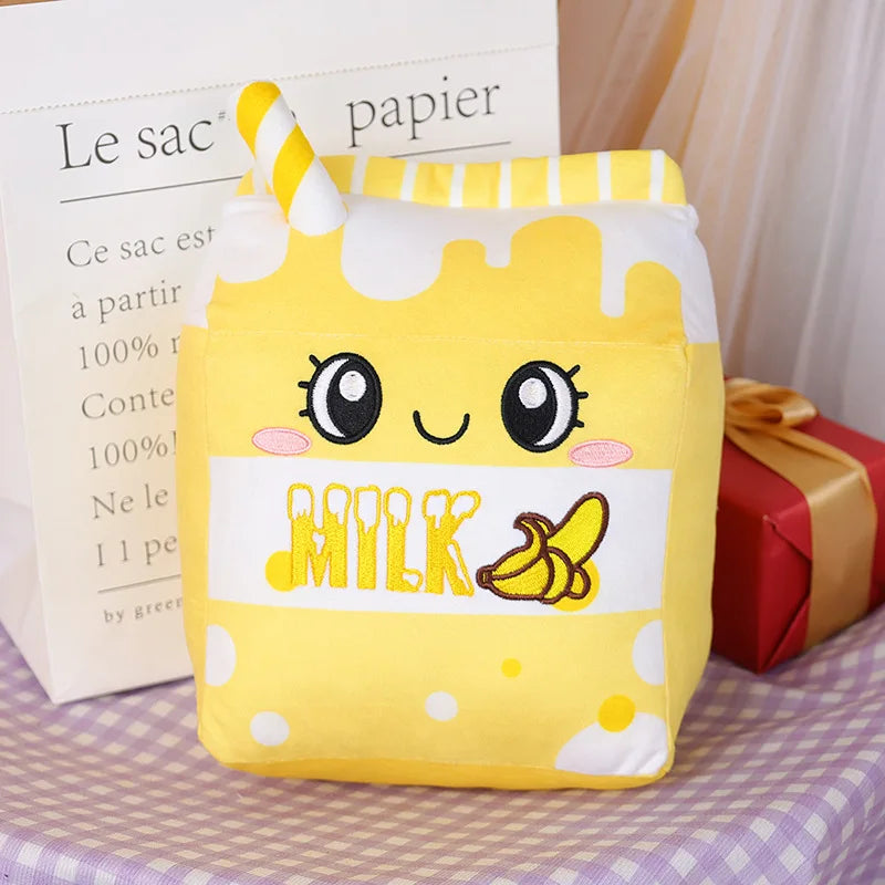 Peluches en carton de lait kawaii