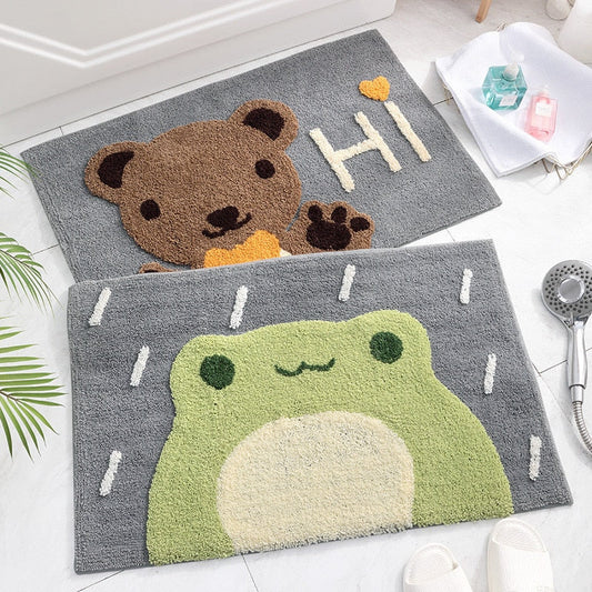 Paillasson absorbant pour salle de bain