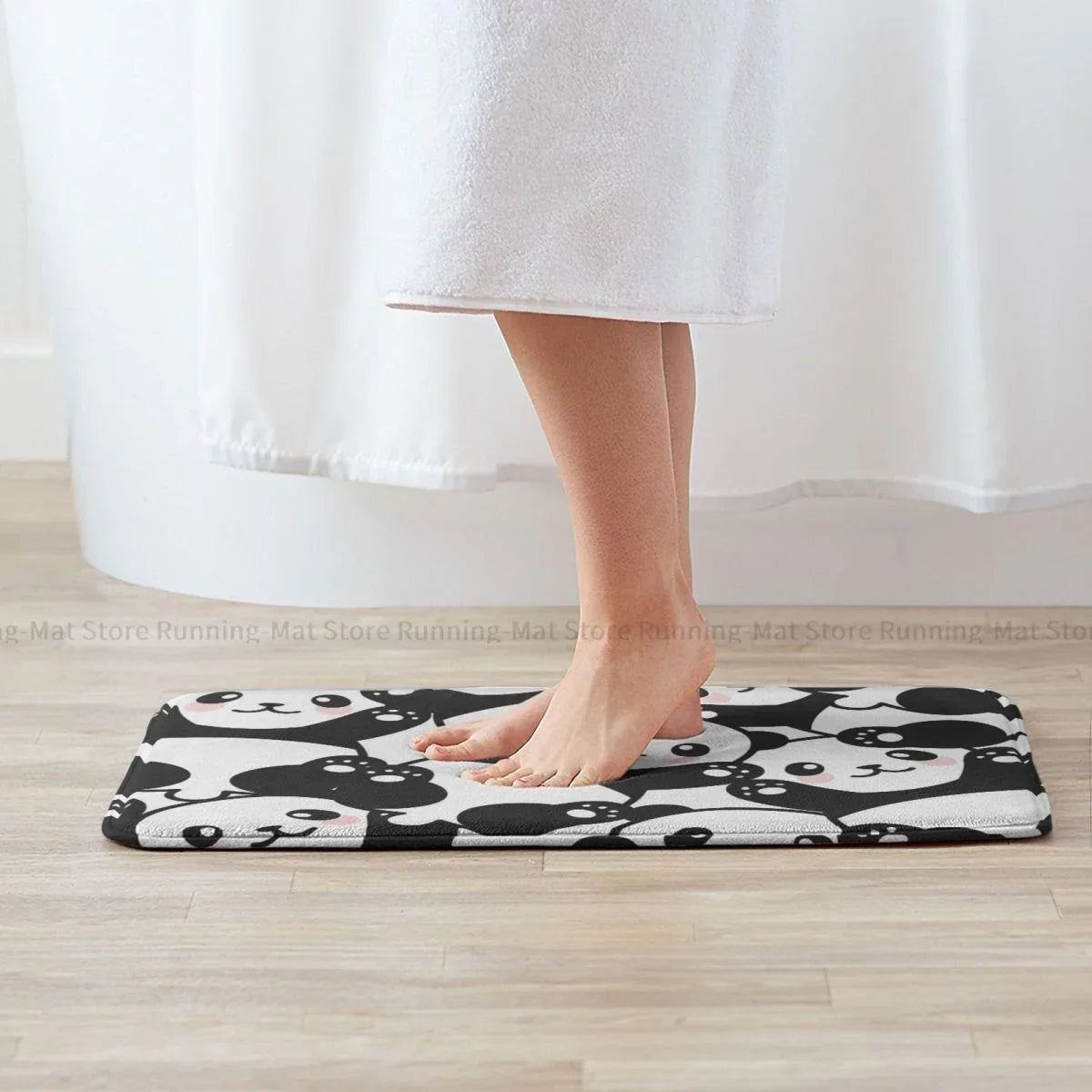 Tapis de bain antidérapant Pandas ludiques